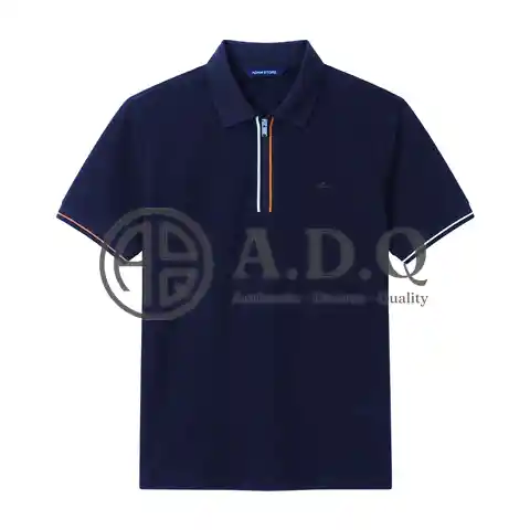ÁO POLO NAM CỔ KHÓA ZIP PHỐI SỌC - ADAM STORE AP460
