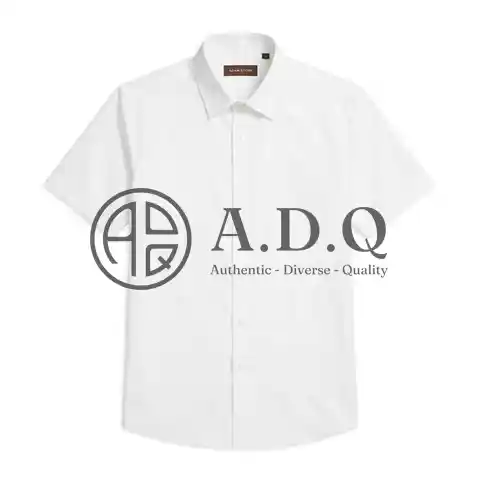 WHITE SHORT SLEEVE SHIRT, GRAY CHECKED – ADAM STORE SNC034