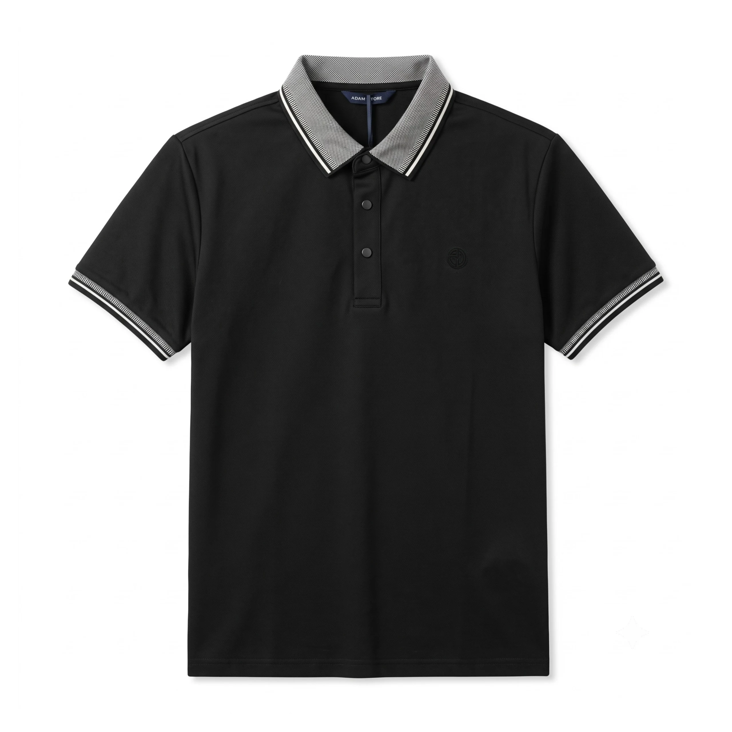 ÁO POLO NAM PHỐI CỔ DỆT HOUND STOOTH - ADAM STORE AP458