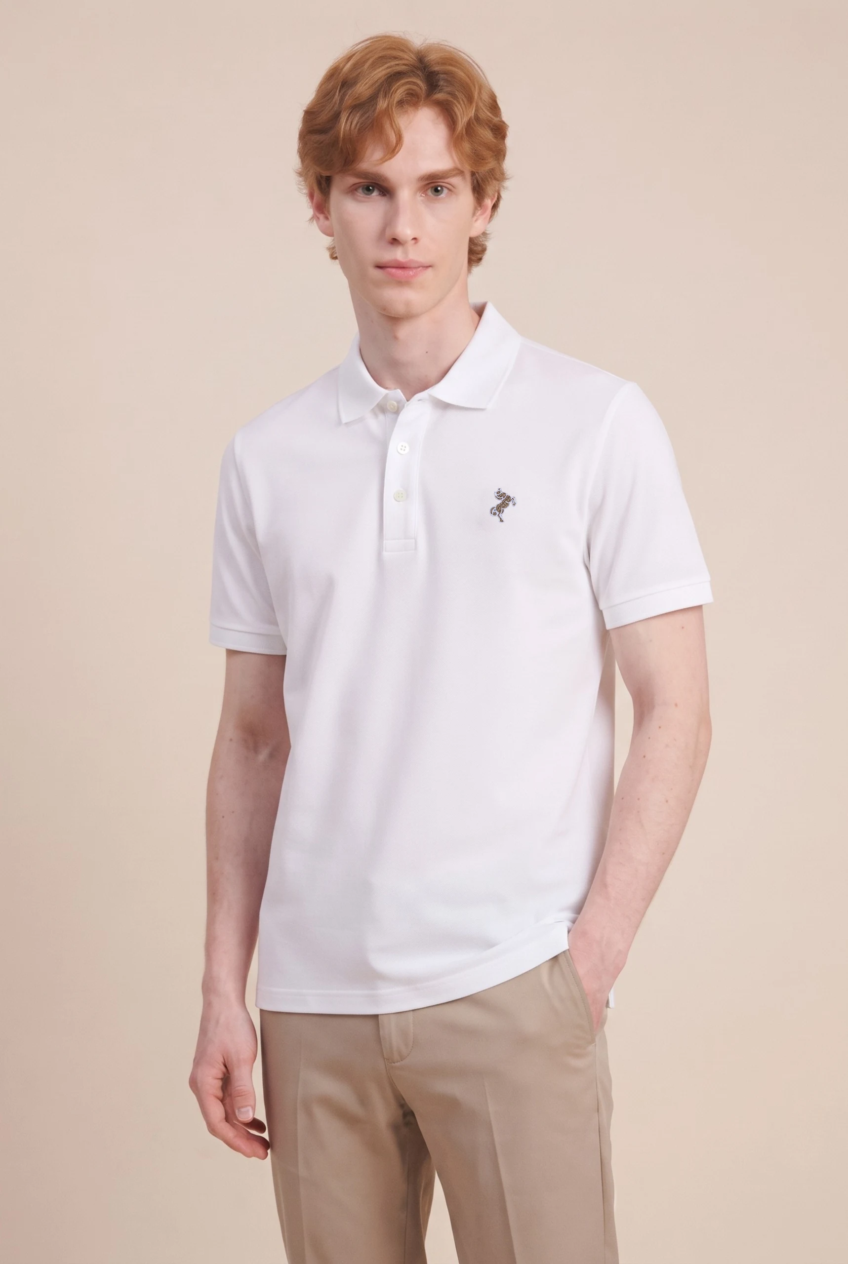 ÁO POLO NAM THIẾT KẾ THÊU LOGO NGỰA - BEN & TOD BF291 - ảnh 3