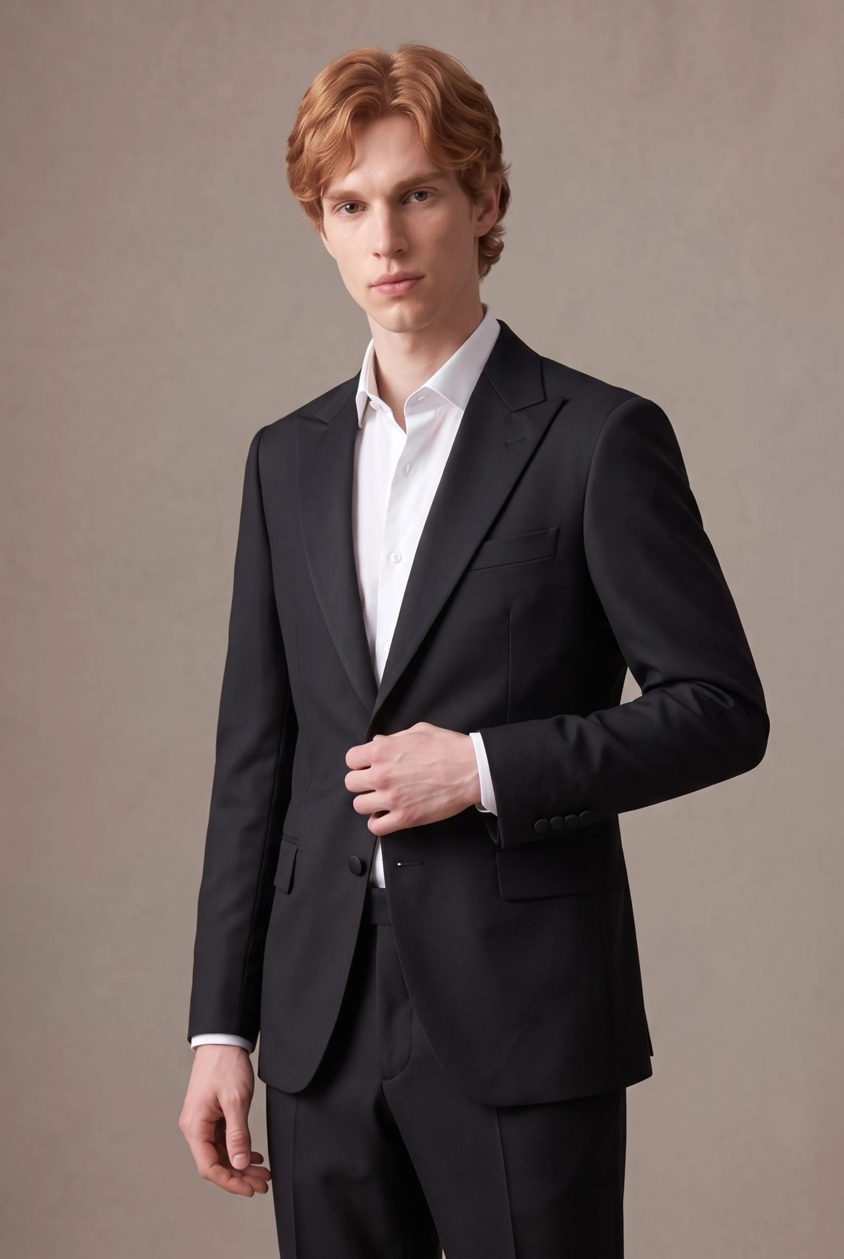 ÁO VEST TUXEDO NAM ĐEN CAO CẤP - ADAM STORE TXV329/CNB - ảnh 4